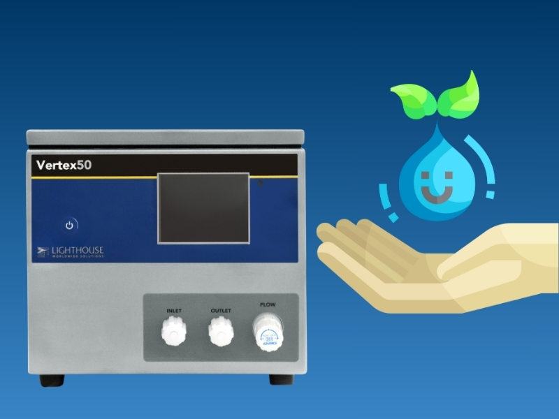 Illustration of an LWS Vertex and a hand with a water droplet.